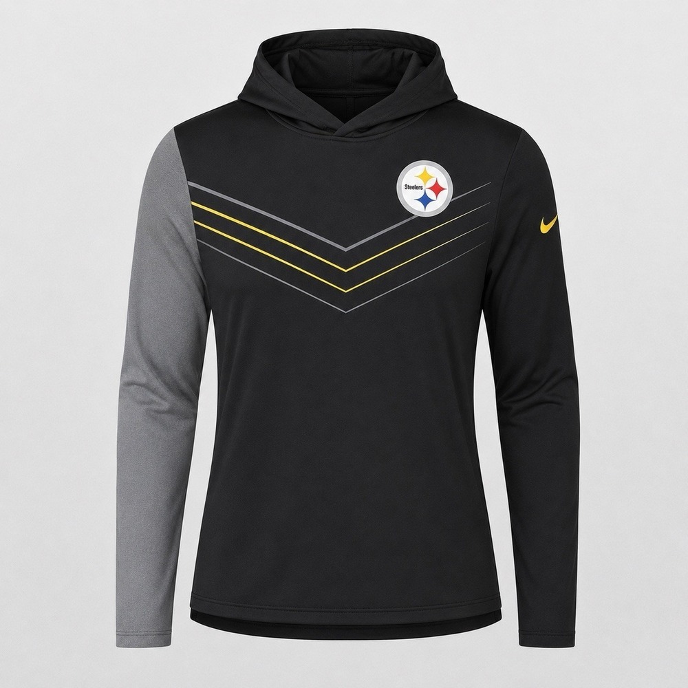 Nike Pittsburgh Steelers Dri-FIT Performance Hoodie Woman's Size Small Black NFL